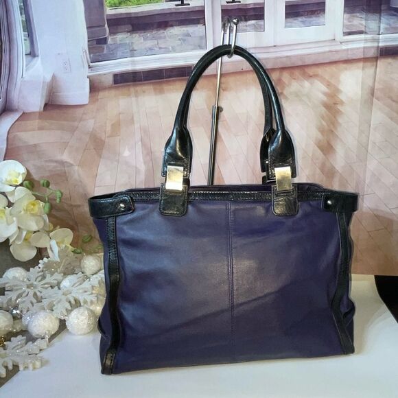 Walter Baker TwoTone Leather Tote XLarge - Picture 2 of 11